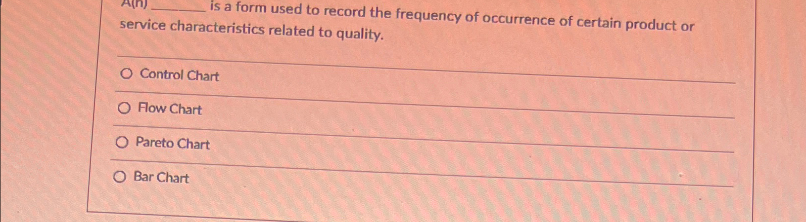Solved is a form used to record the frequency of occurrence | Chegg.com