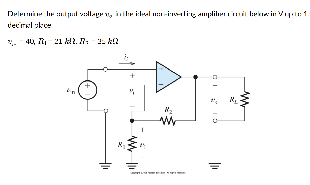 Solved Determine the output voltage vo in ﻿the ideal | Chegg.com