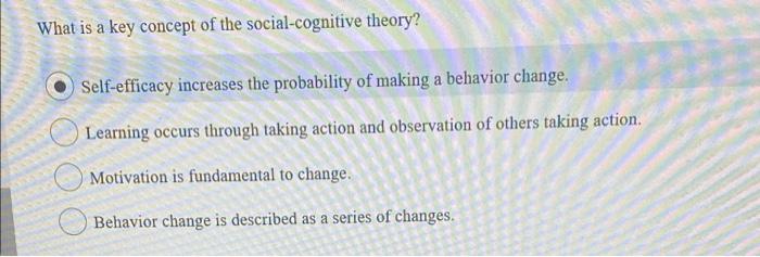 Social cognitive discount theory behavior change