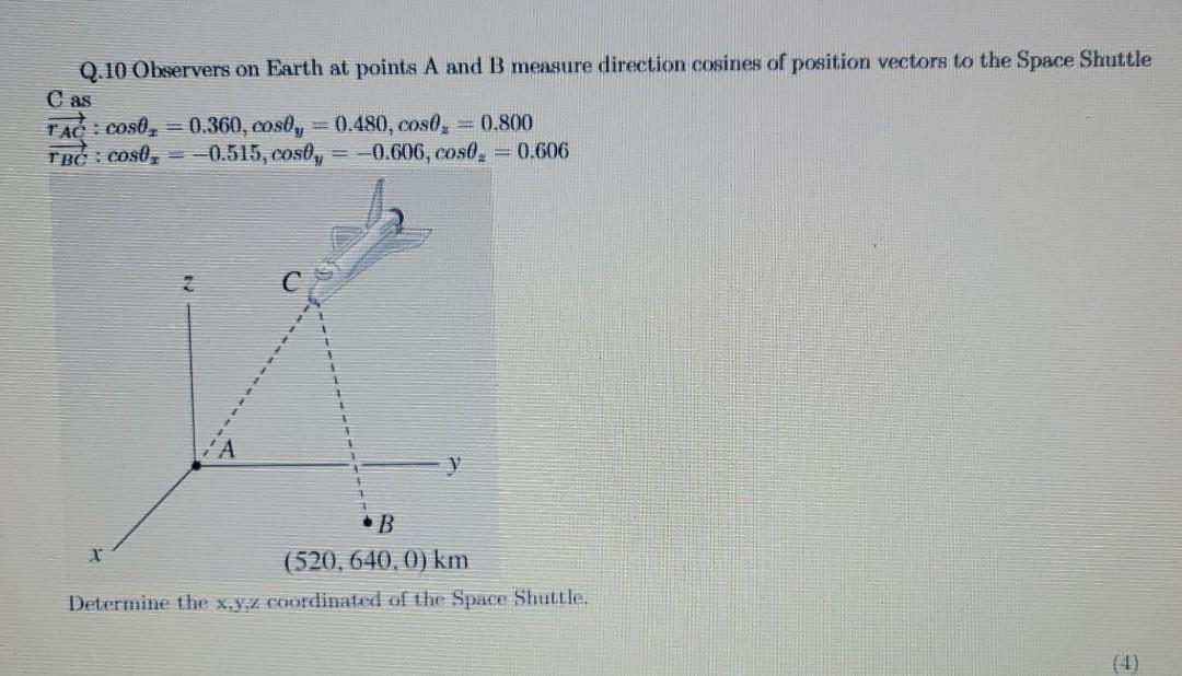 Q 10 Observers On Earth At Points A And B Measure Chegg Com