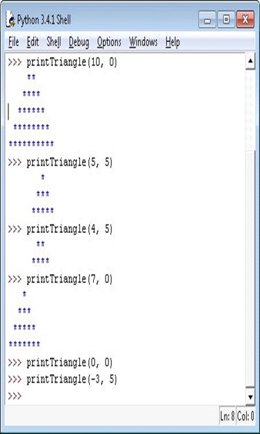 Solved Write a recursive function printTriangle() ﻿that | Chegg.com