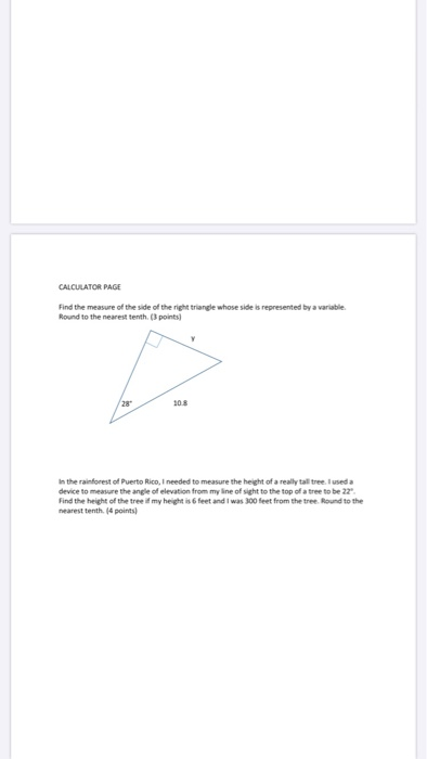 Solved CALCULATOR PAGE Find The Measure Of The Side Of The | Chegg.com