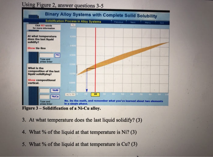 Solved Using Figure 2, answer questions 3-5 Binary Alloy | Chegg.com