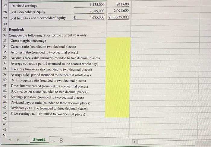 Solved 1. Compute and interpret financial ratios that | Chegg.com