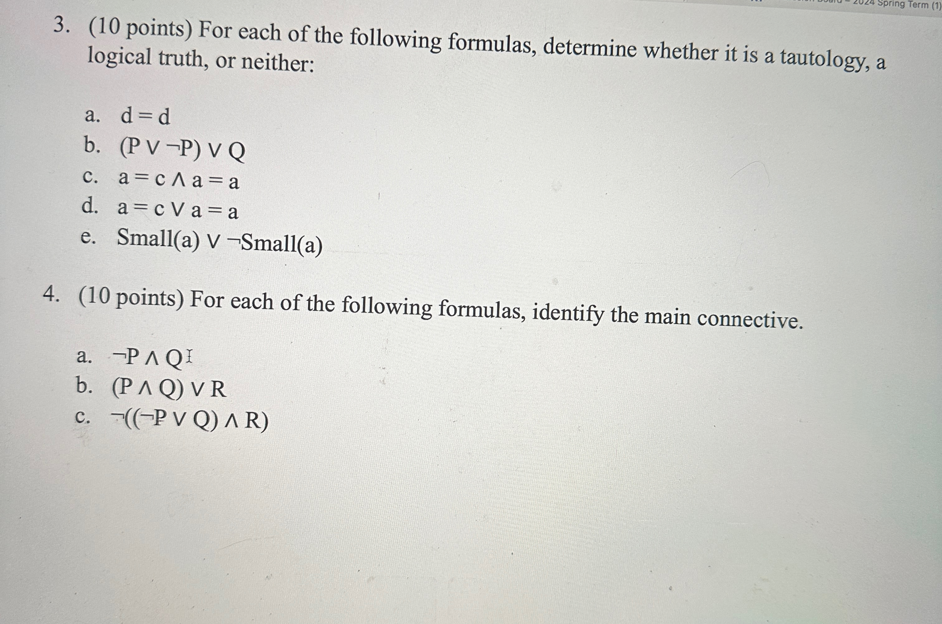 Solved Answer question 3 ﻿and 4 | Chegg.com