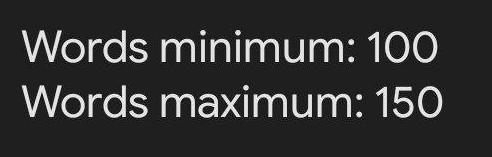 Solved Words minimum: 100 Words maximum: 150 4. Cite a | Chegg.com