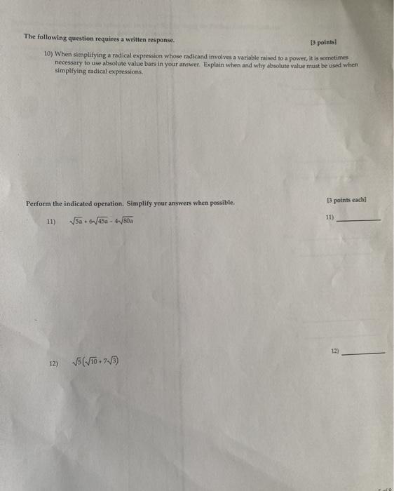 Solved 13 points The following question requires a written | Chegg.com