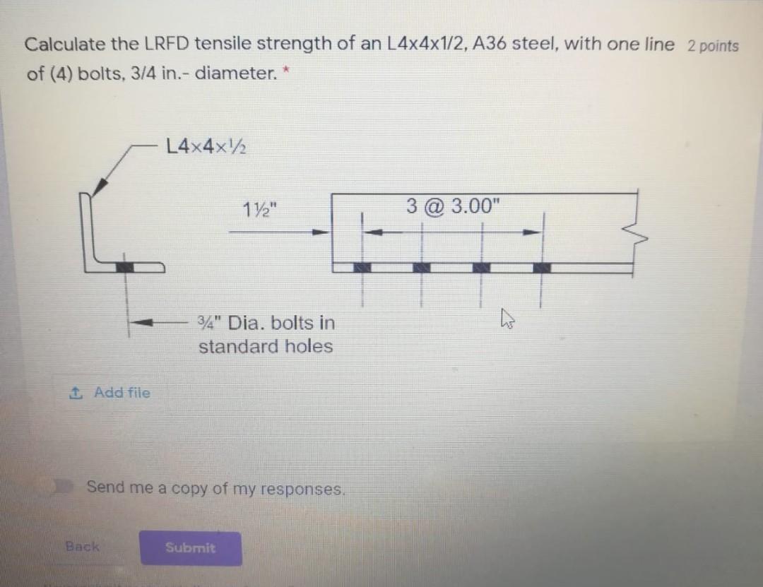 solved-calculate-the-lrfd-tensile-strength-of-an-l4x4x1-2-chegg