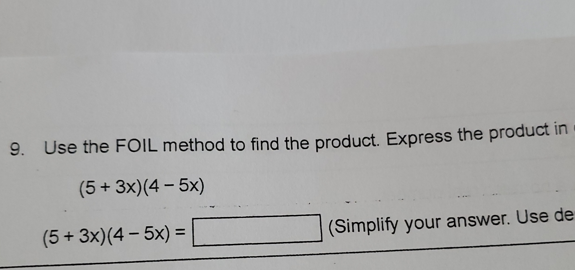 solved-use-the-foil-method-to-find-the-product-express-the-chegg