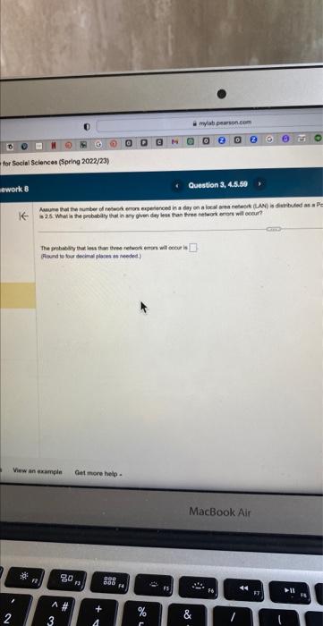 Solved Assume that the number of network errors experienced | Chegg.com