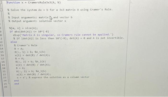 Solved Solving a Linear System Ax = b, where A is mx n 30 | Chegg.com