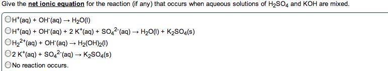 Solved Which Of The Following Is An Acid Base Reaction? C