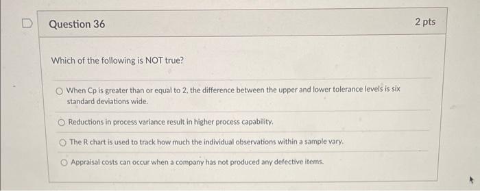 Which of the following is correct? The definition of | Chegg.com