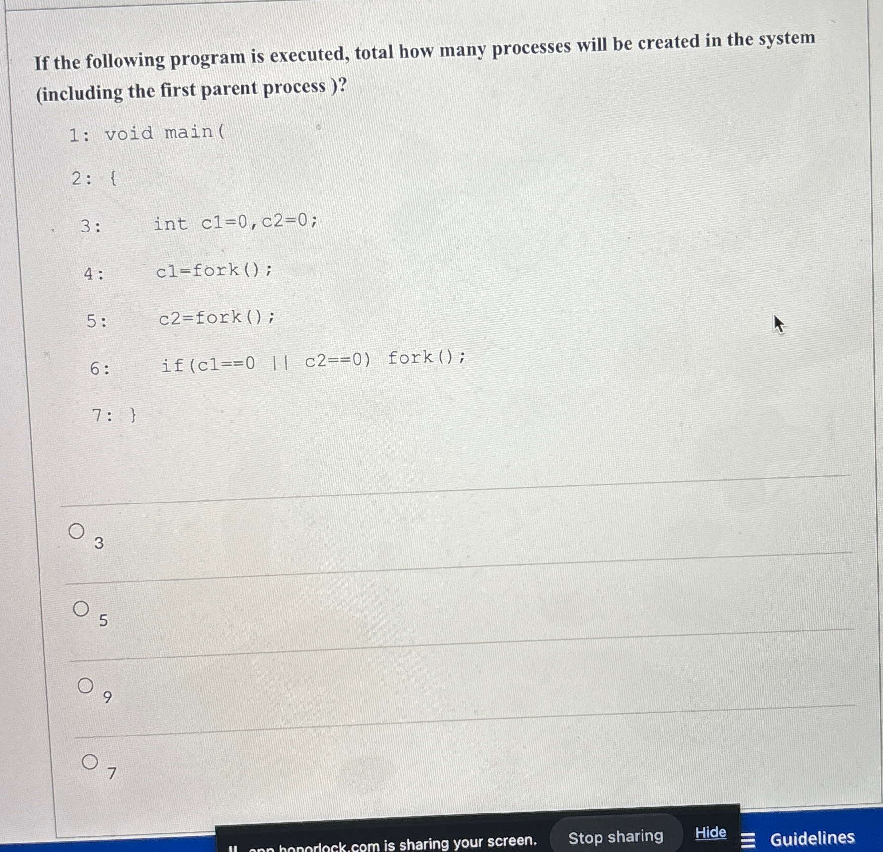 Solved If the following program is executed, total how many | Chegg.com
