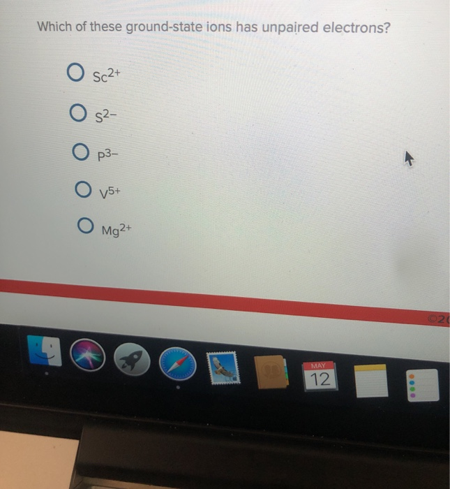 number of unpaired electrons in chromium in ground state
