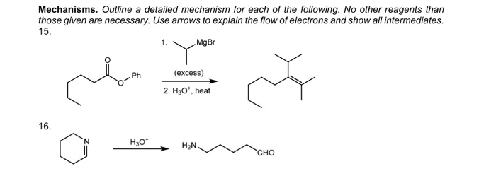 Solved Mechanisms. Outline a detailed mechanism for each of | Chegg.com