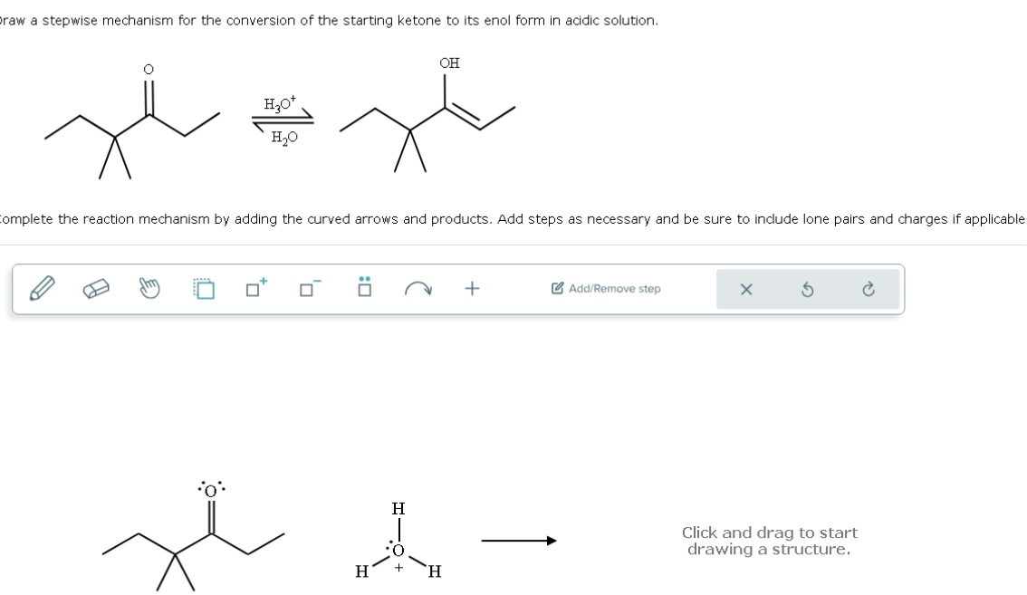 Solved Draw a stepwise mechanism for the conversion of the | Chegg.com