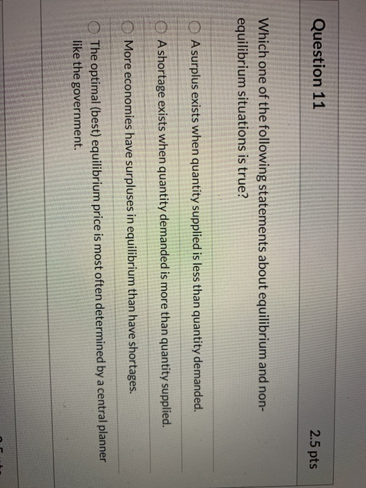 Solved Question 11 2.5 pts Which one of the following | Chegg.com