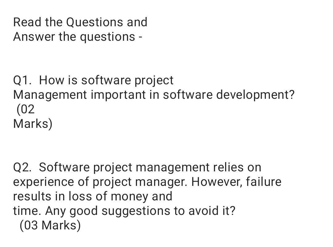 Solved Read the Questions and Answer the questions - Q1. How | Chegg.com