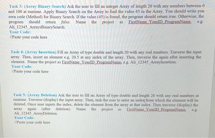 Solved Task 1 (Array Traverse): You are given the following | Chegg.com