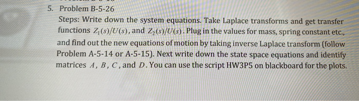 Solved Problem B-5-26 Consider the system shown in Figure | Chegg.com