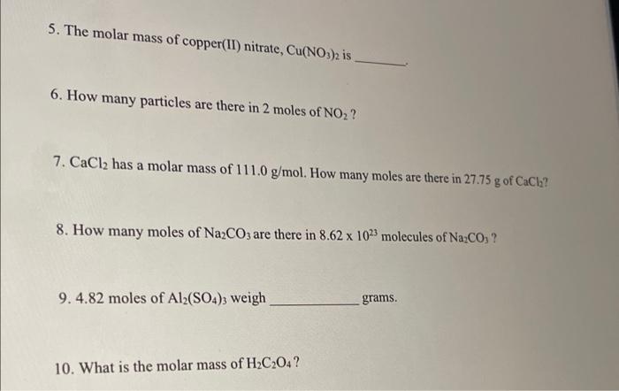 molar mass of cu no2 2