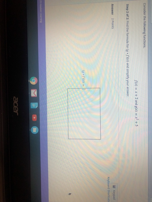 Solved Consider the following functions. f(x) = x + 2 and | Chegg.com