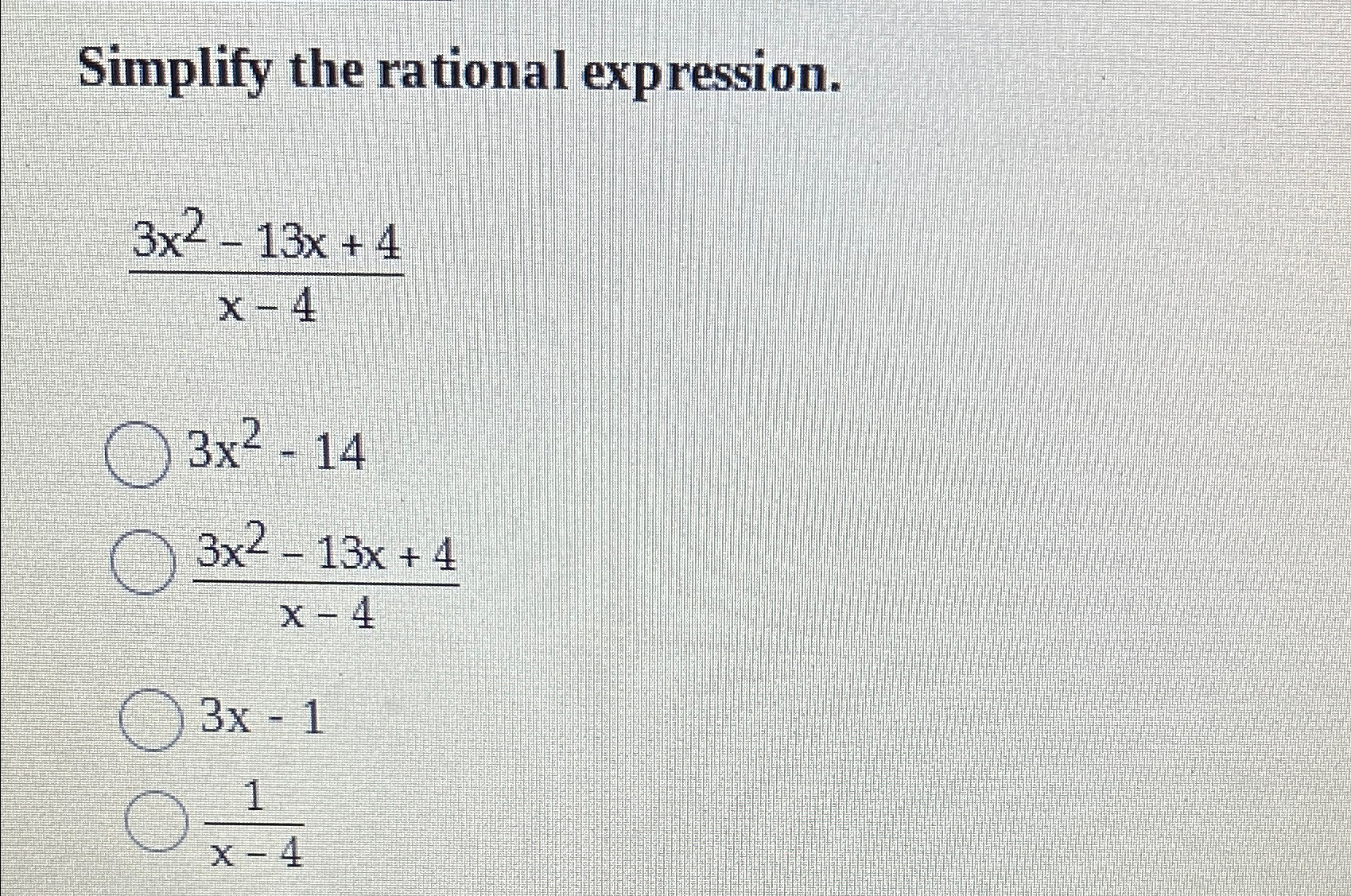 Solved Simplify the rational | Chegg.com