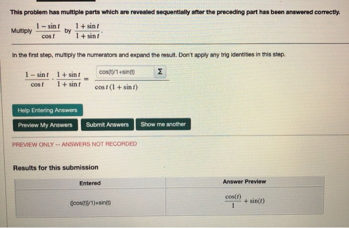 This problem has multiple parts which are revealed | Chegg.com
