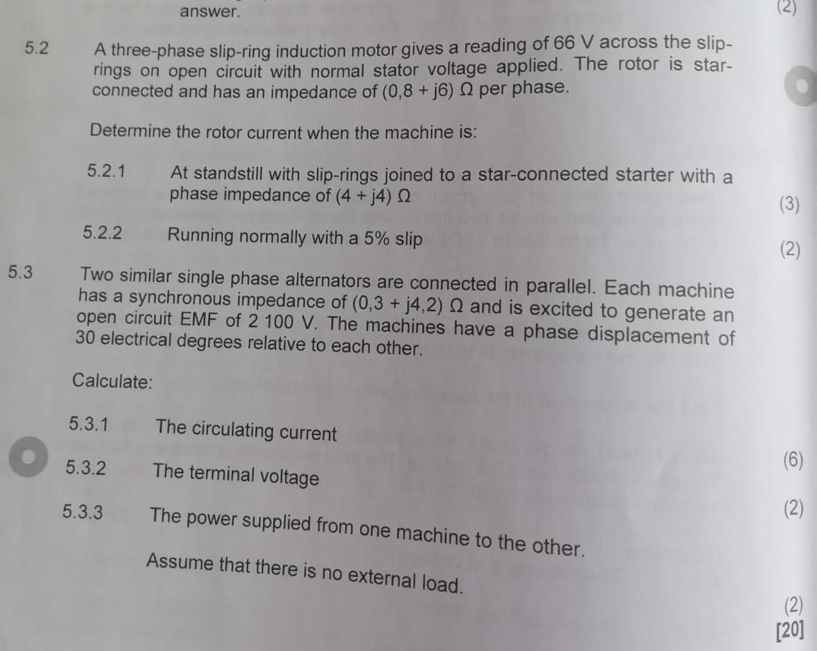 3 Phase Slip Ring Induction Motor Circuit Diagram
