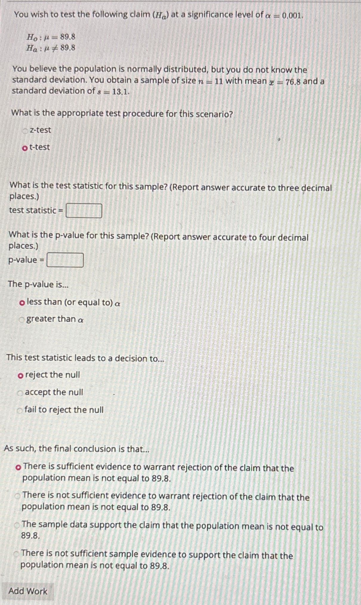 solved-you-wish-to-test-the-following-claim-ha-at-a-chegg