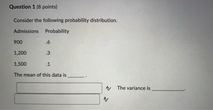 Solved Question 1 (8 Points) Consider The Following | Chegg.com