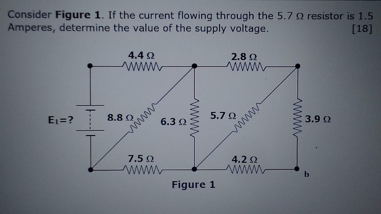 Solved Consider Figure 1. If The Current Flowing Through The | Chegg.com