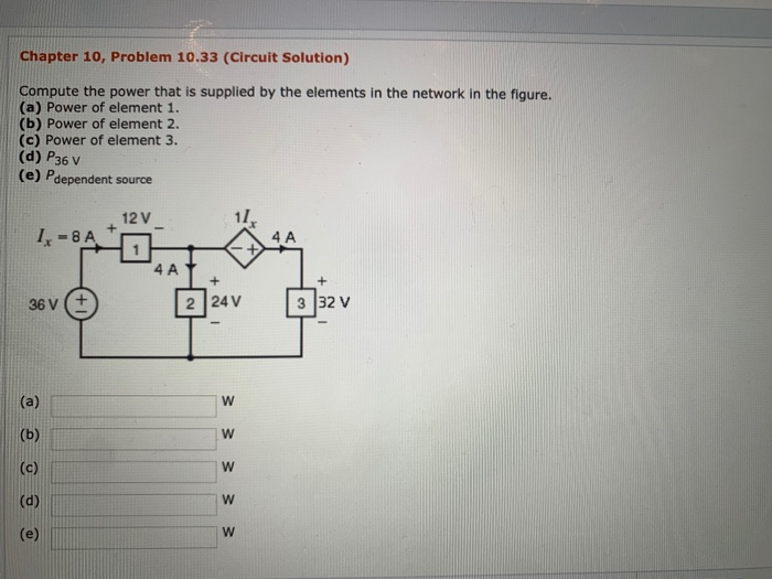 Solved Chapter 10, Problem 10.33 (Circuit Solution) Compute | Chegg.com