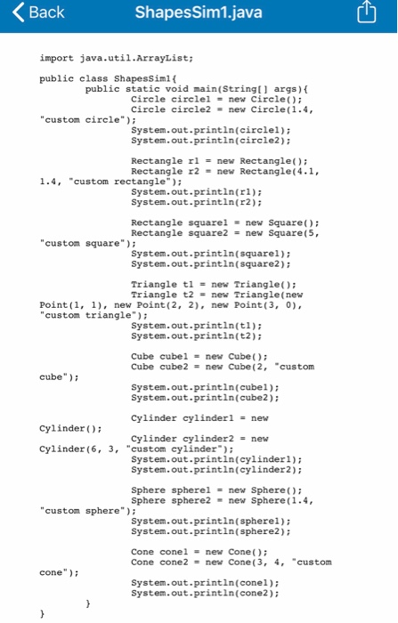 Solved Overview You will be supplied with 3 main methods | Chegg.com