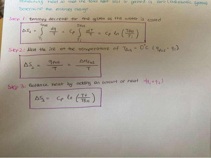 Homework 1 Try The Above Steps For 5 G Of Ice At Chegg Com