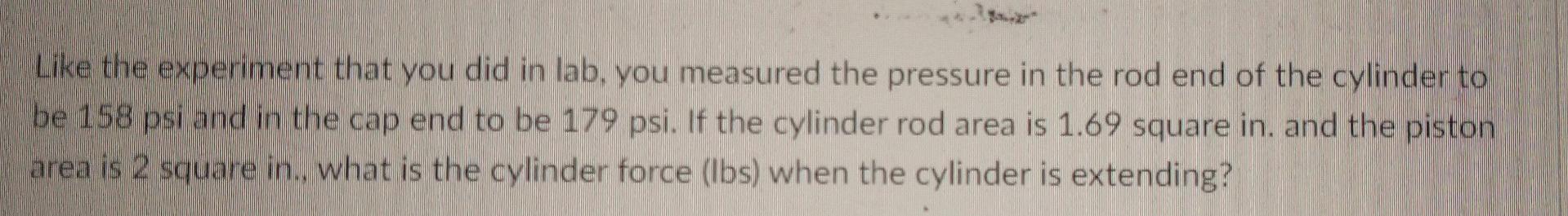 Solved Like the experiment that you did in lab, you measured | Chegg.com