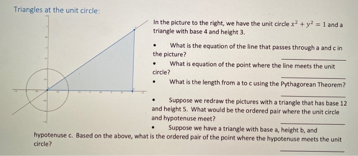 unit circle triangle