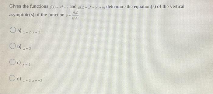 Solved Consider the tables of values for the two functions | Chegg.com