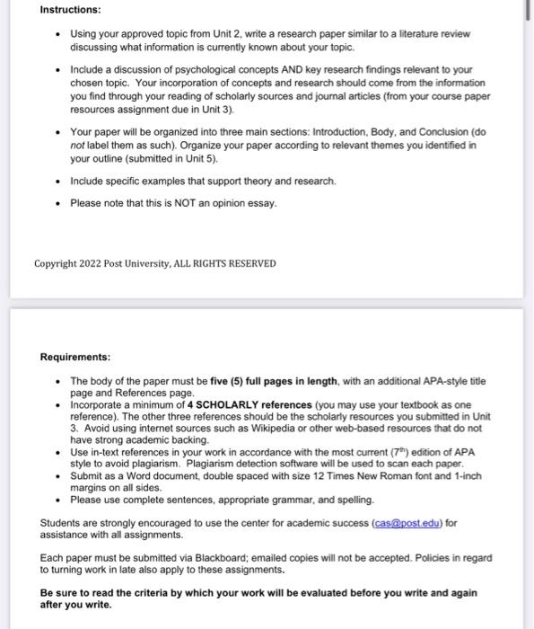 Solved TOPIC Stages of sleep, health benefits of sleep, and