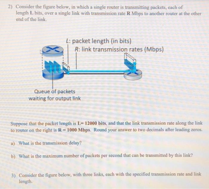 Solved 2) Consider the figure below, in which a single
