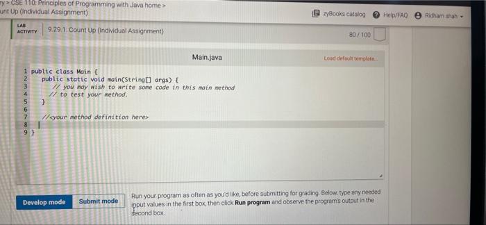Solved my OSE 110. Principles of Programming with Java home 