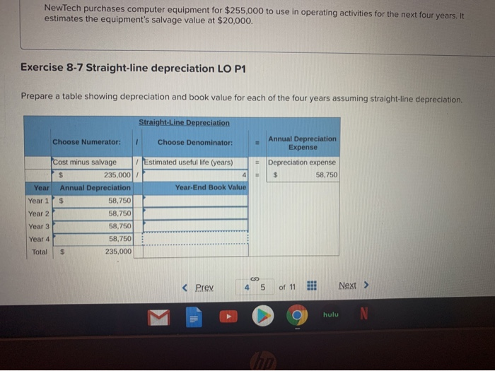 Solved NewTech purchases computer equipment for 255,000 to