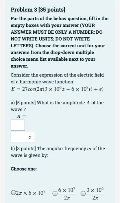 Solved Problem 3 [35 points) For the parts of the below | Chegg.com