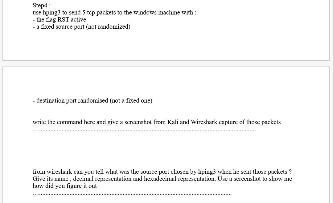 Solved Use the following configuration in this lab : | Chegg.com