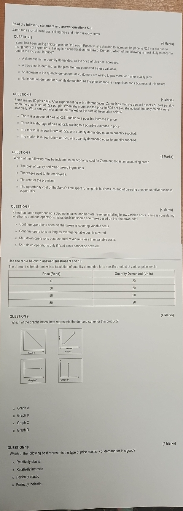 Solved Read the following statement and answer questions | Chegg.com