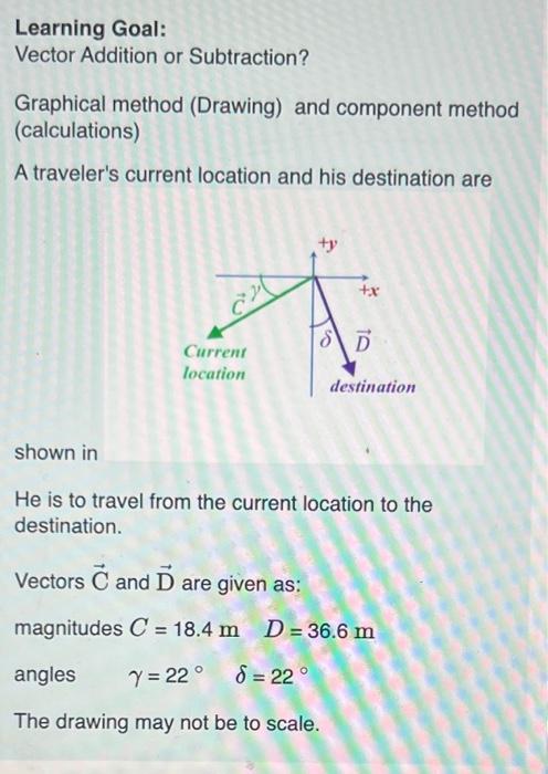 Solved Learning Goal Vector Addition Or Subtraction Gr 8587