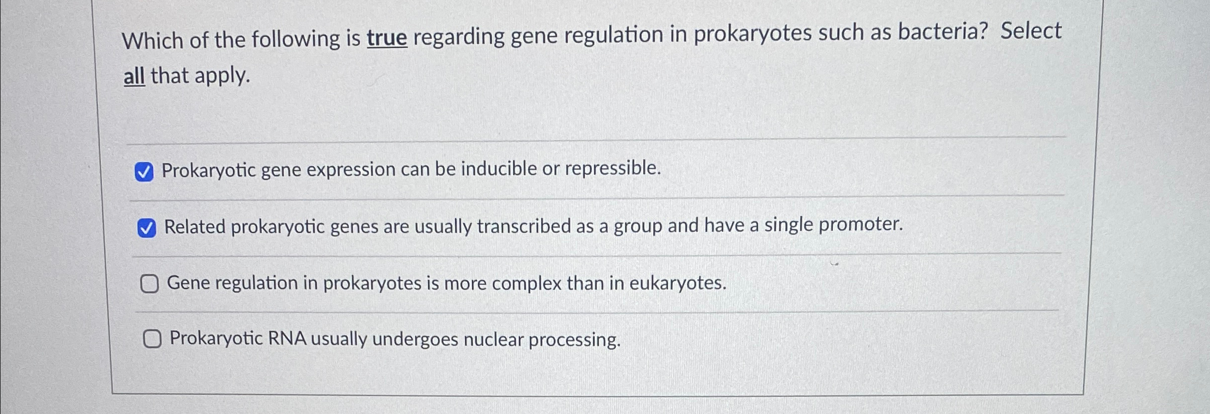 Solved Which of the following is true regarding gene | Chegg.com