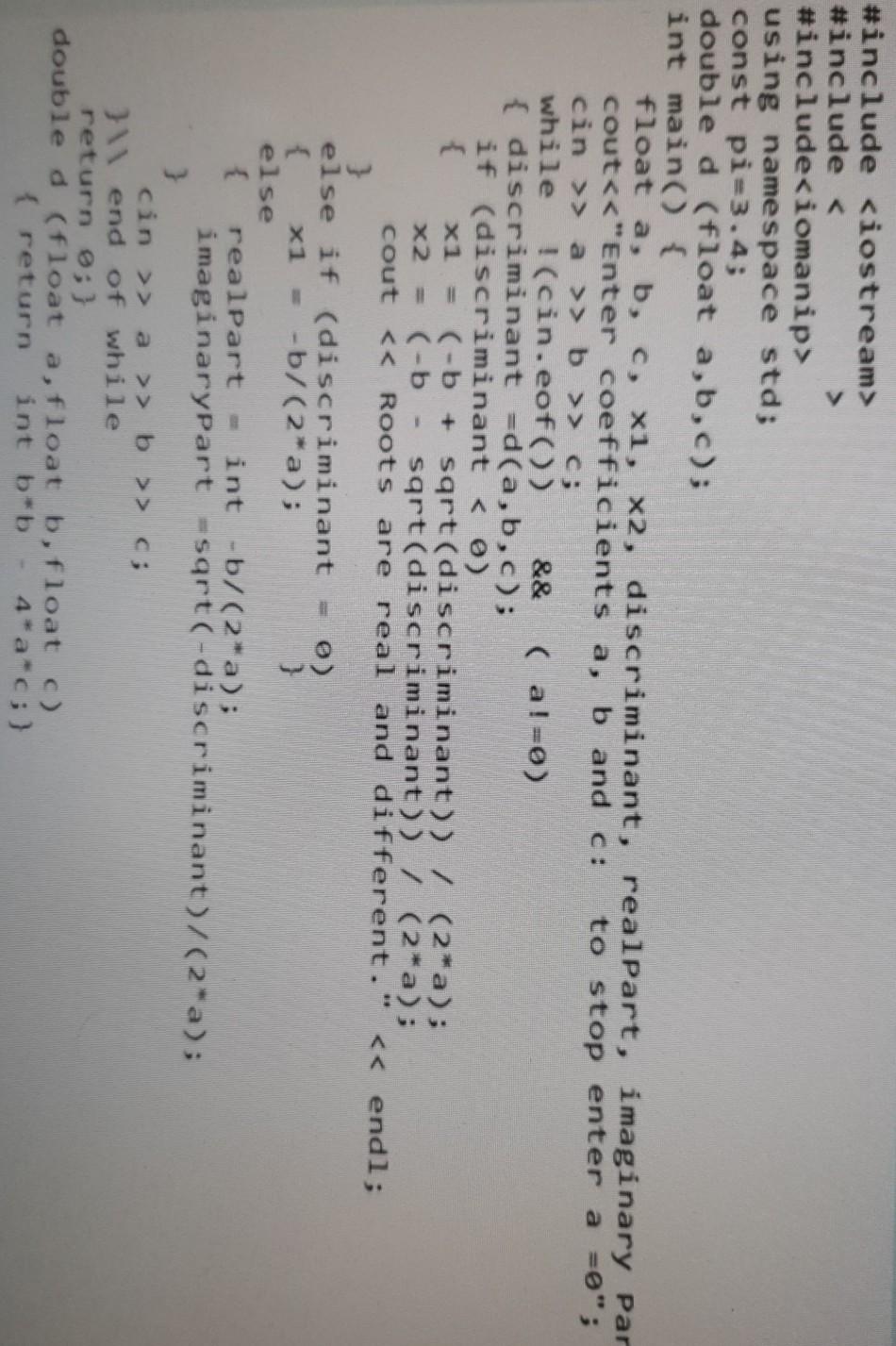 Solved write the line where is the syntax error and correct | Chegg.com