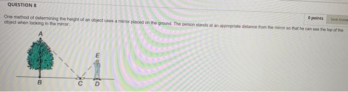 Solved One method of determining height of an object usese a | Chegg.com